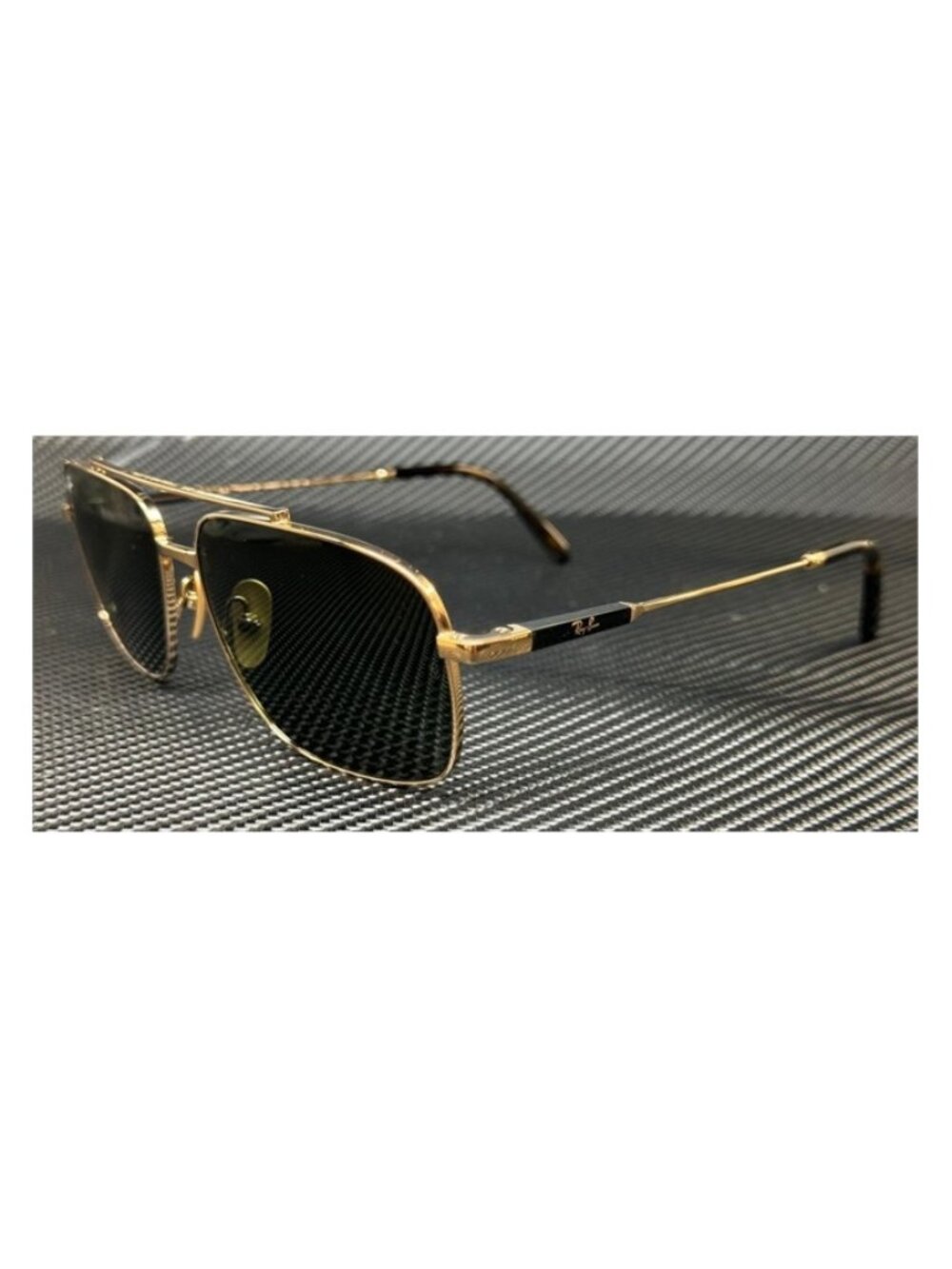 New Undisclosed Men Gold Titanium Sunglasses 59-15-145
